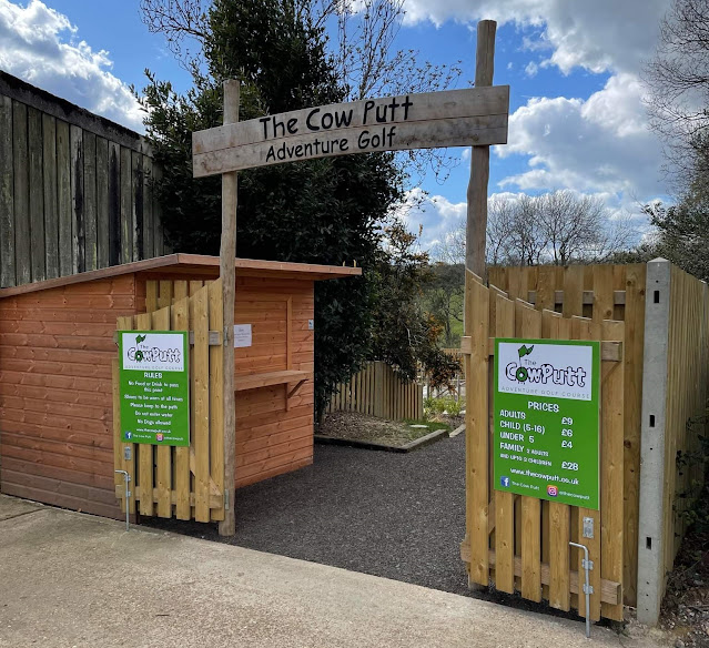 The Cow Putt Adventure Golf at Heaven Farm in Uckfield, East Sussex. Photo by Christopher Gottfried, April 2022