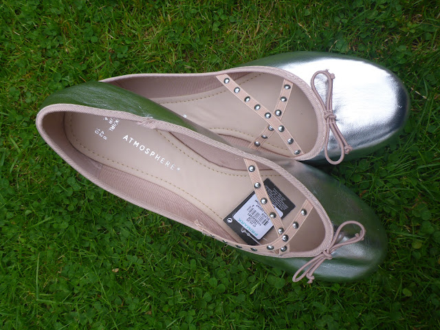 Primark Silver Ballet Pumps