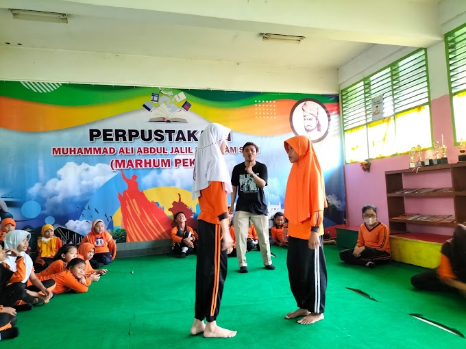 Jaringan Teater Riau (JTR)  Bangkitkan  Seni Teater di SD Negeri 144 Pekanbaru 