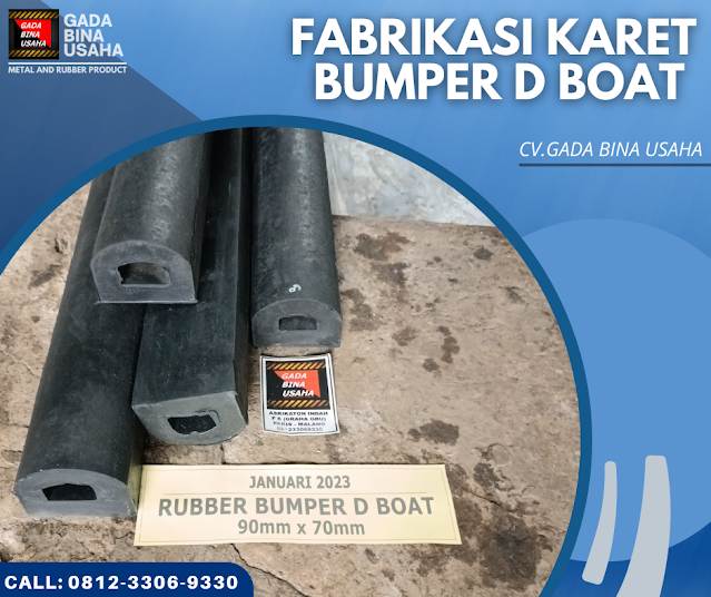 fabrikasi karet bumper d boat