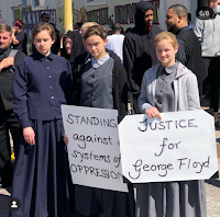 Manifestation des Amish pour George Floyd