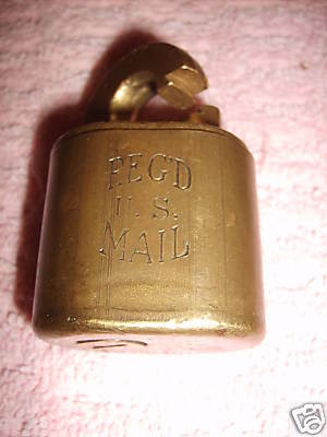 Antique U.S. Postal Mail Lock