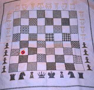 Blackwork Chessboard for Jeff