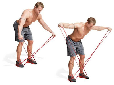 Band Bent-Over Lateral Raise