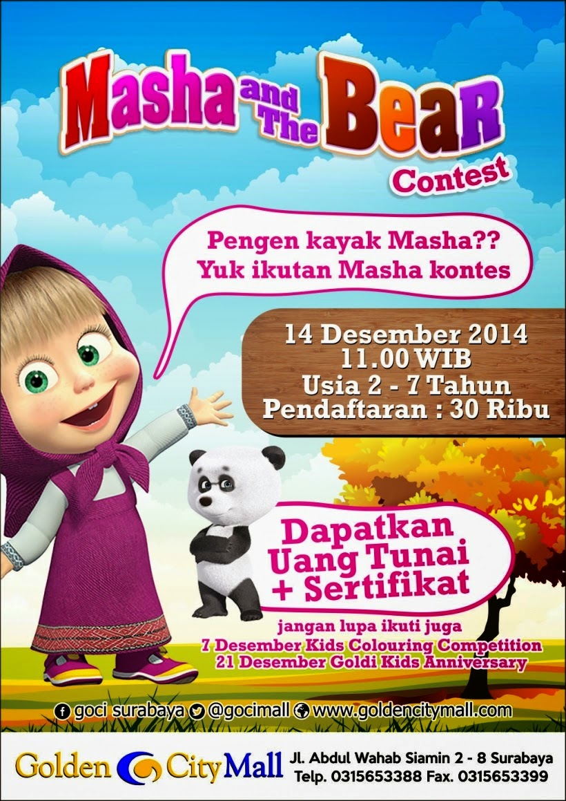 Clarissa Putri Riandani Computer Kids Masha And The Bear Di