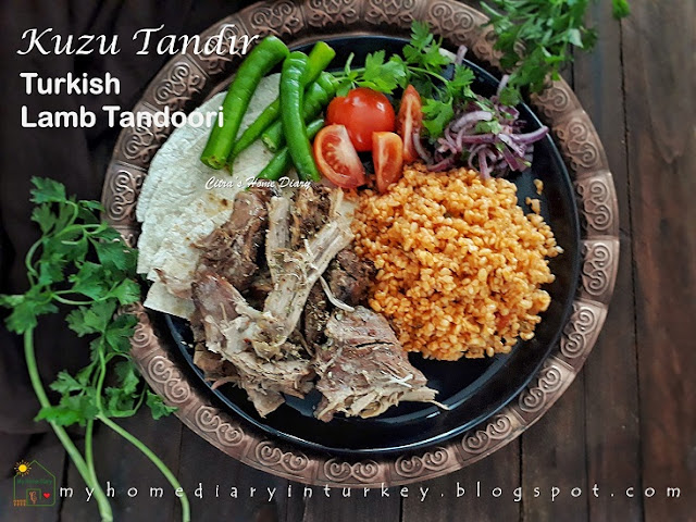 Turkish Lamb Tandoori. Make it at home. Recipe with video. / Ev Usulü Kuzu Tandır  | Çitra's Home Diary. #kuzutandır #lambtandoori #turkishfood #resepkebab #tandırkebabı #resepmasakanturki #tandoori