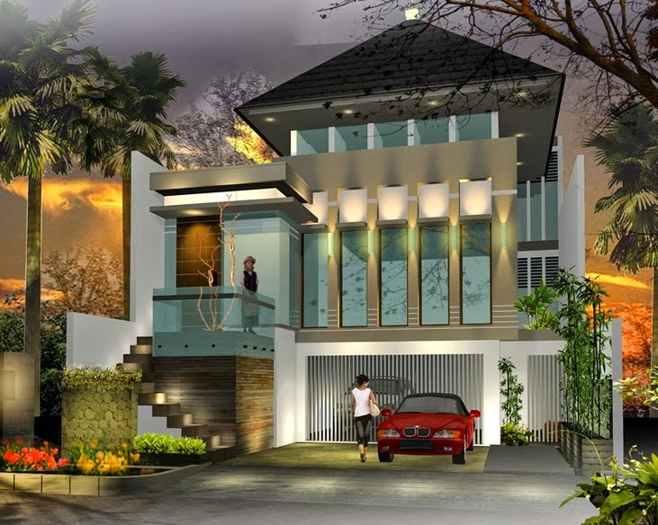 Gambar Desain Rumah  Mewah  Minimalis  Modern 2  Lantai  Informasi Desain dan Tipe  Rumah 