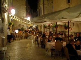 Late Dinner Dubrovnik Croatia