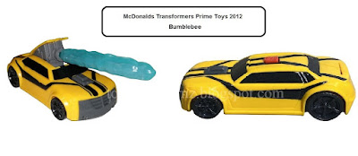 McDonalds Transformers Prime Happy Meal Toys 2012 Promotion Bumblebee with missile
