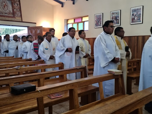 Abschlussgottesdienst  bei den  Exerzitien in Molino Bolivien.