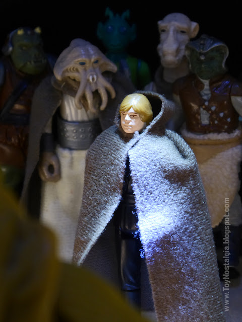 Jabba The Hutt - Trono Luke Skywalker se presenta en palacio al rescate de sus amigos (JABBA The Hutt Action Playset - KENNER - The Return Of The Jedi)