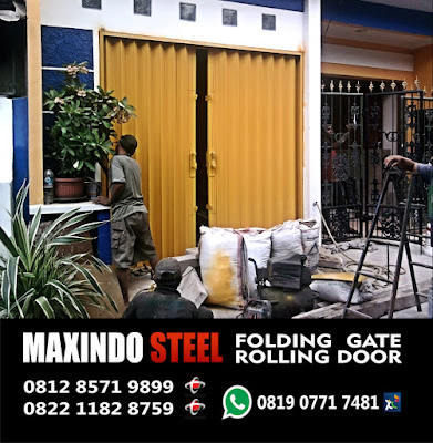 Folding gate murah di karangjaya bekasi