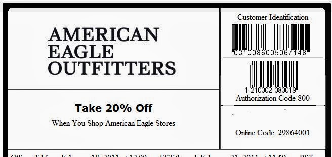 American Eagle Outfitters Printable Coupons February 2014
