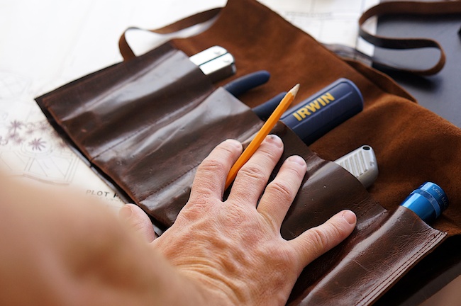 Leather Tool Roll Bag Tutorial