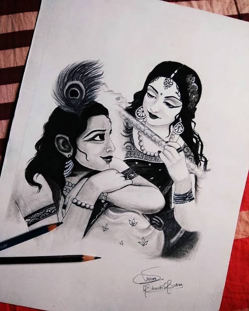 how to draw sumedh mudgalkar and mallika singhhow to draw radha krishna  easy pencil sketch  YouTube