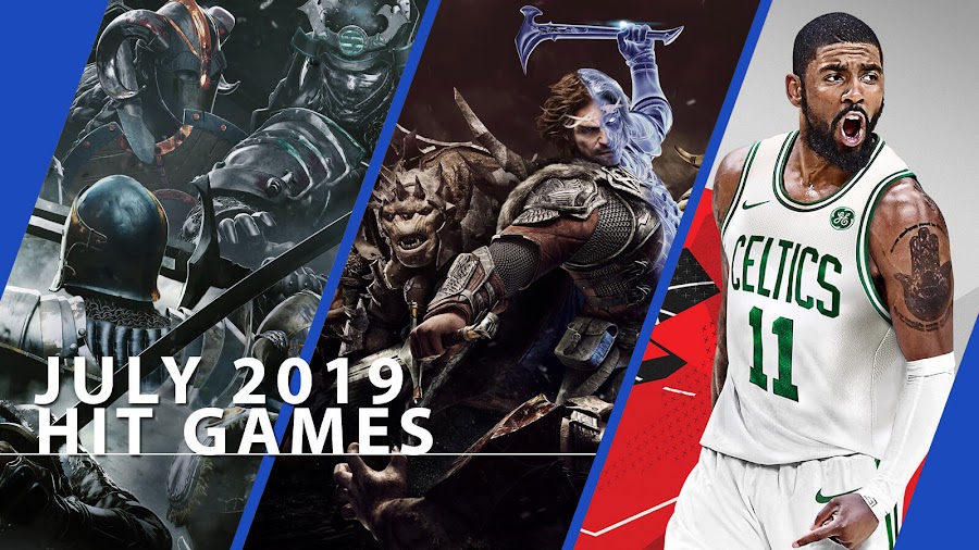 playstation now for honor middle earth shadow of mordor nba 2k18 hit ps4 games july 2019