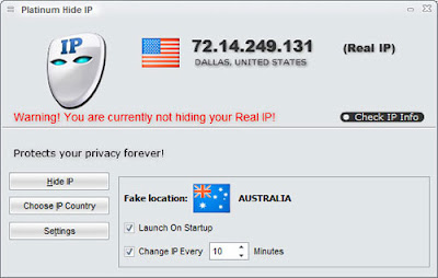  merupakan Best Ip Hider Software for Windows dimana dengan aplikasi  Download Platinum Hide IP 3.4.8.8 Full Version