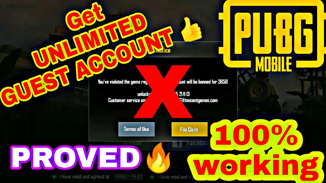 Pubg Mobile Guest Account Login | Pubg Mobile Hack No Recoil - 