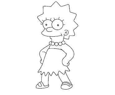 #2 The Simpsons Coloring Page