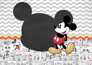 Vintage Mickey Mouse: Free Printable Invitations.