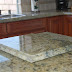 Different color marble counter-tops.