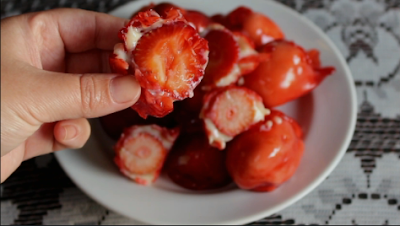 receita de morango com elite ninho e caramelo