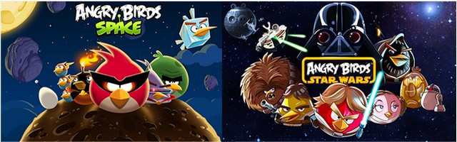 Angry Birds Space and Star Wars for Windows Phone 7