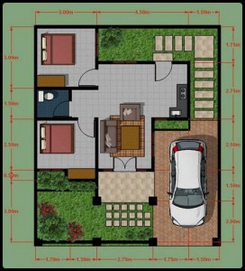 Cara Membuat Denah Rumah Minimalis 45 | Desai Rumah