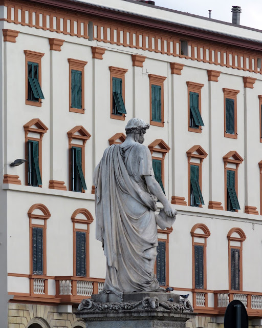 The statue of Leopold II, Grand Duke of Tuscany, sculpted in 1855 by Emilio Santarelli, Piazza della Repubblica, Livorno