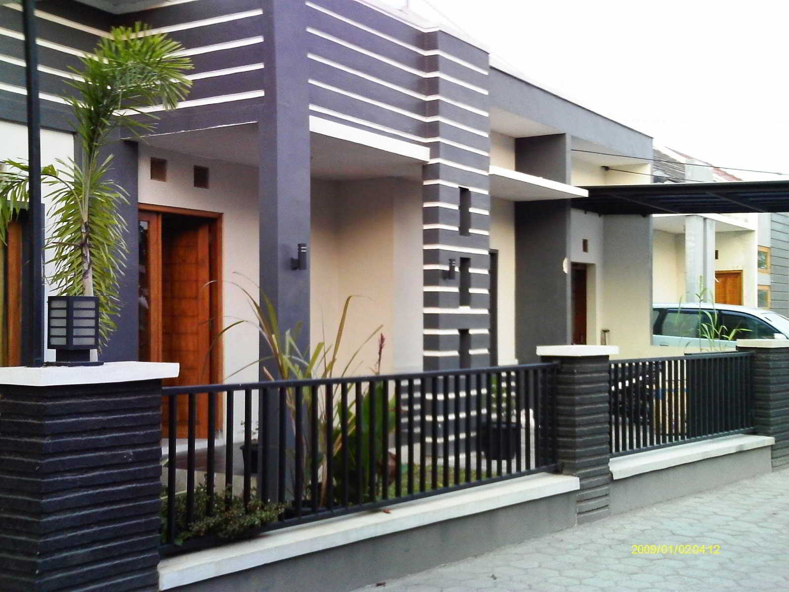 60 contoh model desain pagar  rumah  minimalis  modern terbaru 