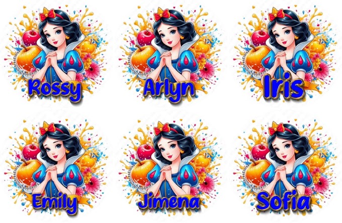 Blanca nieves con Nombres