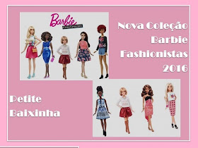 Nova linha barbie fashionista 2016 Barbie baixinha com detalhes