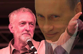 Corbyn e Putin, o líder trabalhista, admirador de Marx aliado ao reciclado coronel da KGB.