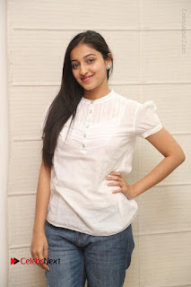 Tollywood Telugu Actress Mouryaani Latest Stills in Ripped Jeans at Intlo Deyyam Nakem Bhayam Movie Interview  0025.JPG