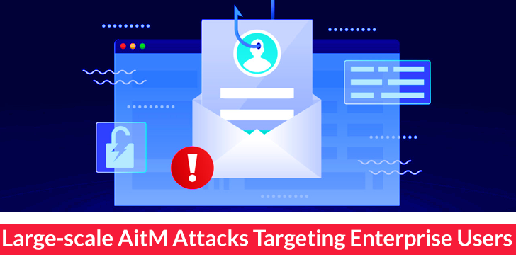 Large-scale AitM Attacks Targeting Enterprise