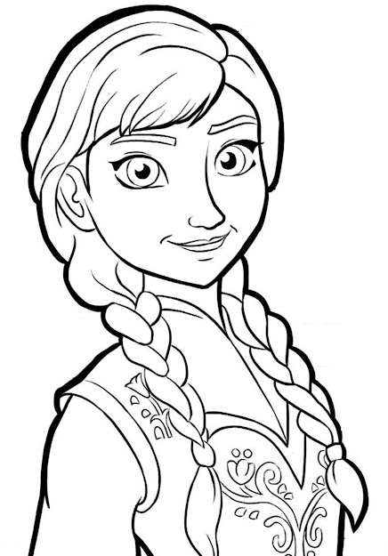 Download And Print Coloring Page Anna Frozen