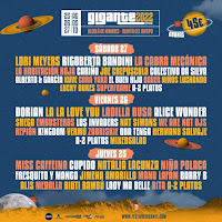 Horarios Festival Gigante 2022