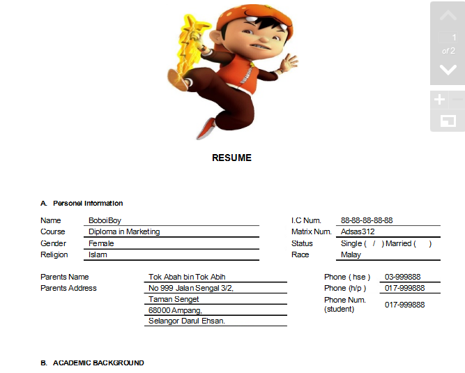 Download Contoh Resume 2 - Viral Cinta