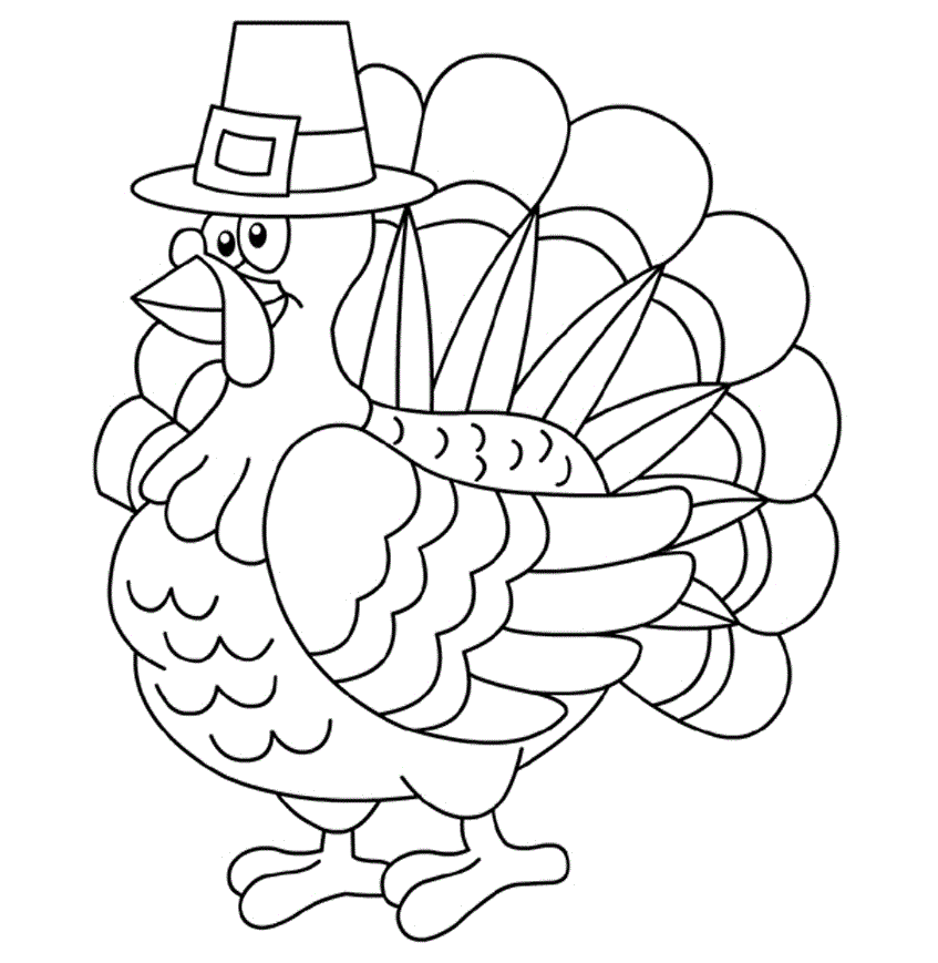 Toddler Coloring Pages For Thanksgiving 1