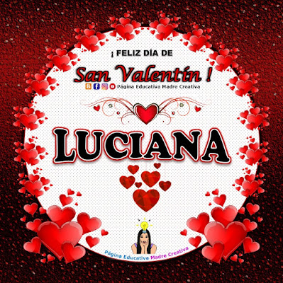 Feliz Día de San Valentín - Nombre Luciana