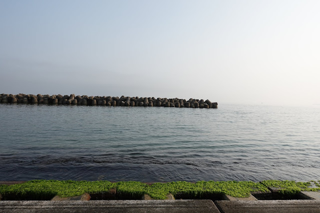 鳥取県の日吉津の親水護岸