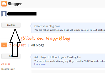 Make a Blogger Blog