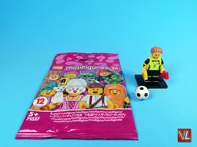 Set LEGO Minifiguras LEGO® Série 24 71037 #01 Football Referee (Árbitra de futebol)