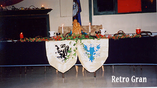 Renaissance Themed Wedding Head Table