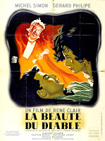 LA BEAUTÉ DU DIABLE. Cartel grande: 119 x 169 cms. Francia. Artista: Bernard Lancy. Imprenta: Imp. de la Cinématographie Française, París. LA BELLEZA DEL DIABLO. La beauté du diable. 1950. Francia, Italia. Dirección: René Clair. Reparto: Michel Simon, Gérard Philipe, Nicole Besnard, Simone Valère, Carlo Ninchi, Raymond Cordy, Tullio Carminati, Paolo Stoppa, Gaston Modot.