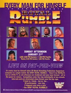 WWF / WWE Royal Rumble 1990 - Event poster