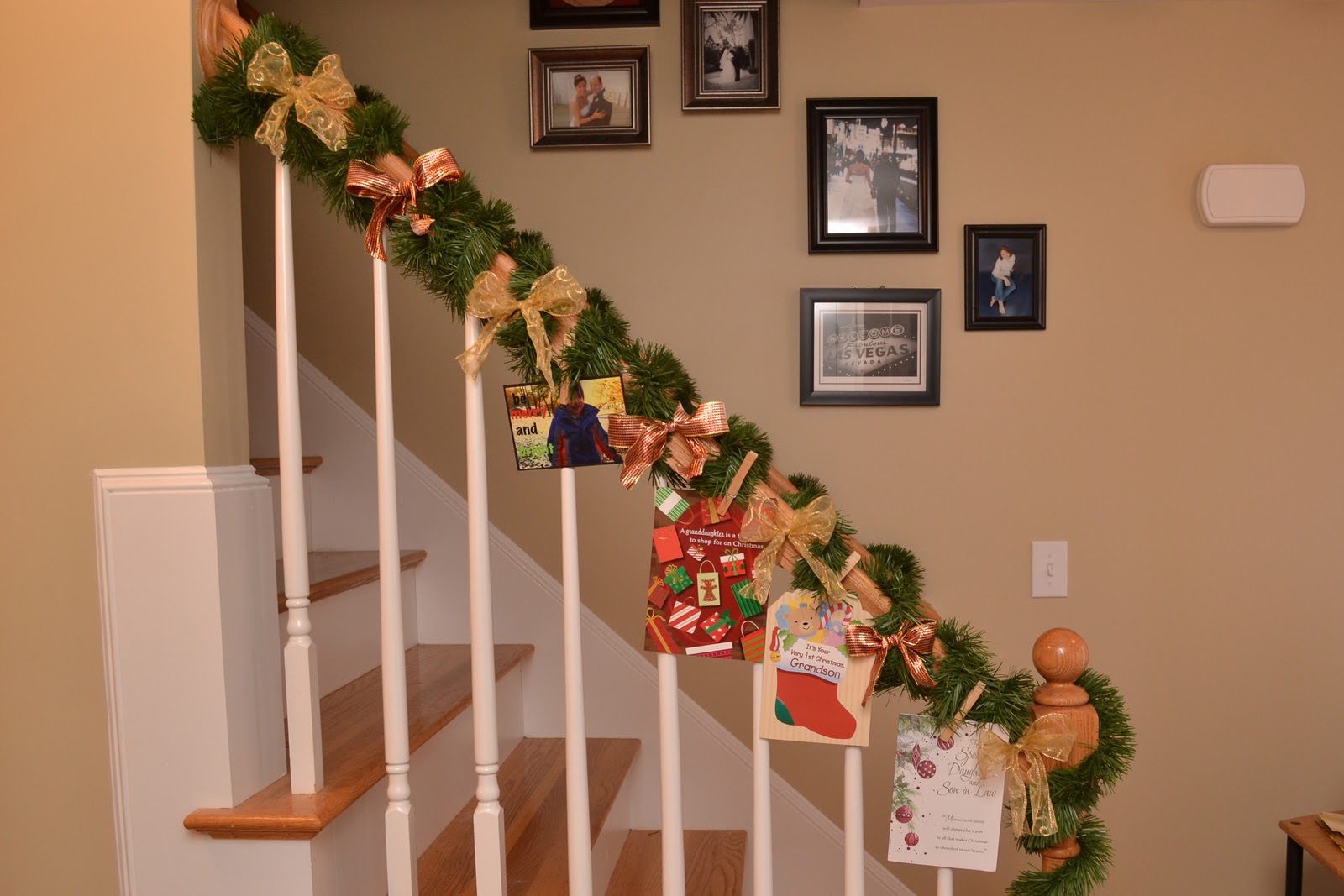 A Vegas Girl at Heart Christmas  DIY  Staircase  and Chandelier