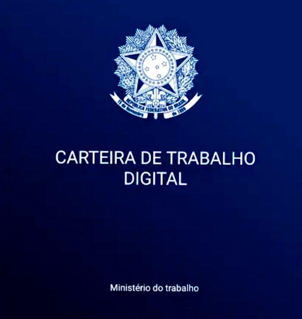 A foto mostra a nova carteira profissional digital dos brasileiros e com o fim do desemprego no governo Lula o trabalhador terá orgulho dela outra vez.