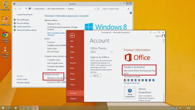 Aktivasi Windows 8.1 dan MS. Office 2013 Tanpa Software Aktivator