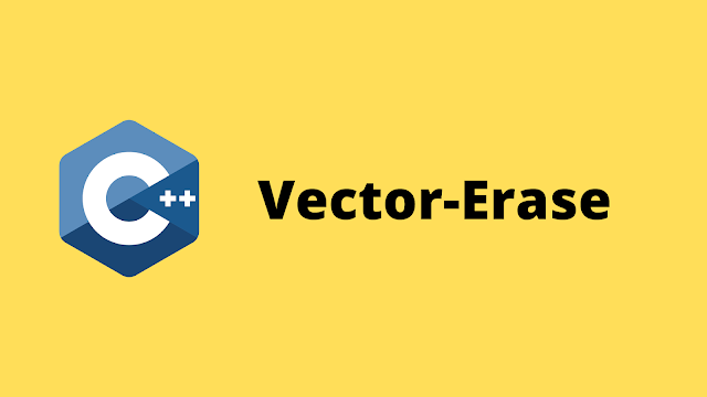 HackerRank Vector-Erase solution in c++ programming